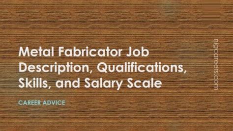 metal fabrication wages|metal fabricator duties.